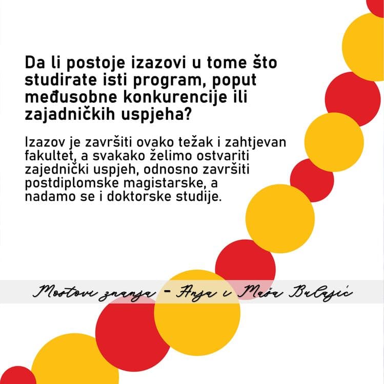 Mostovi znanja - Anja i Maša Bulajić